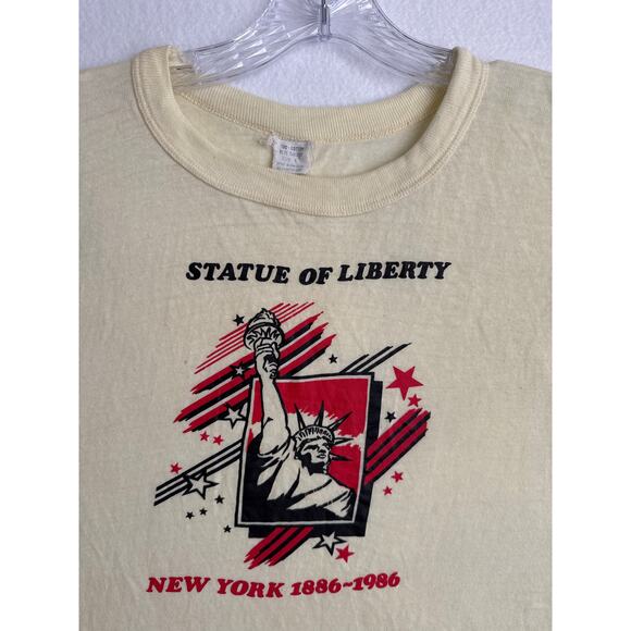 Vintage 1986 Statue of Liberty Centennial T-Shirt USA Single Stitch medium - Picture 7 of 12